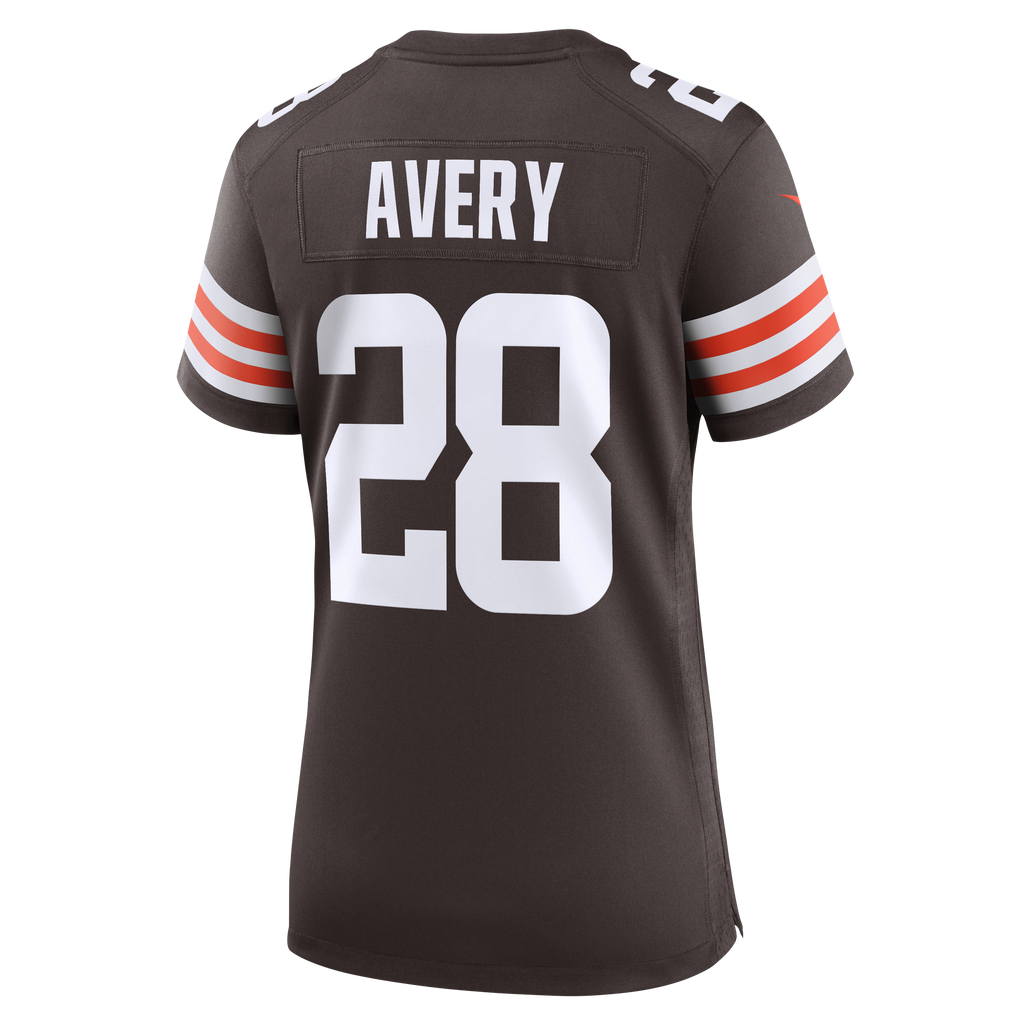 Women's Cleveland Browns Tre Avery Nike Brown Team Game Jersey