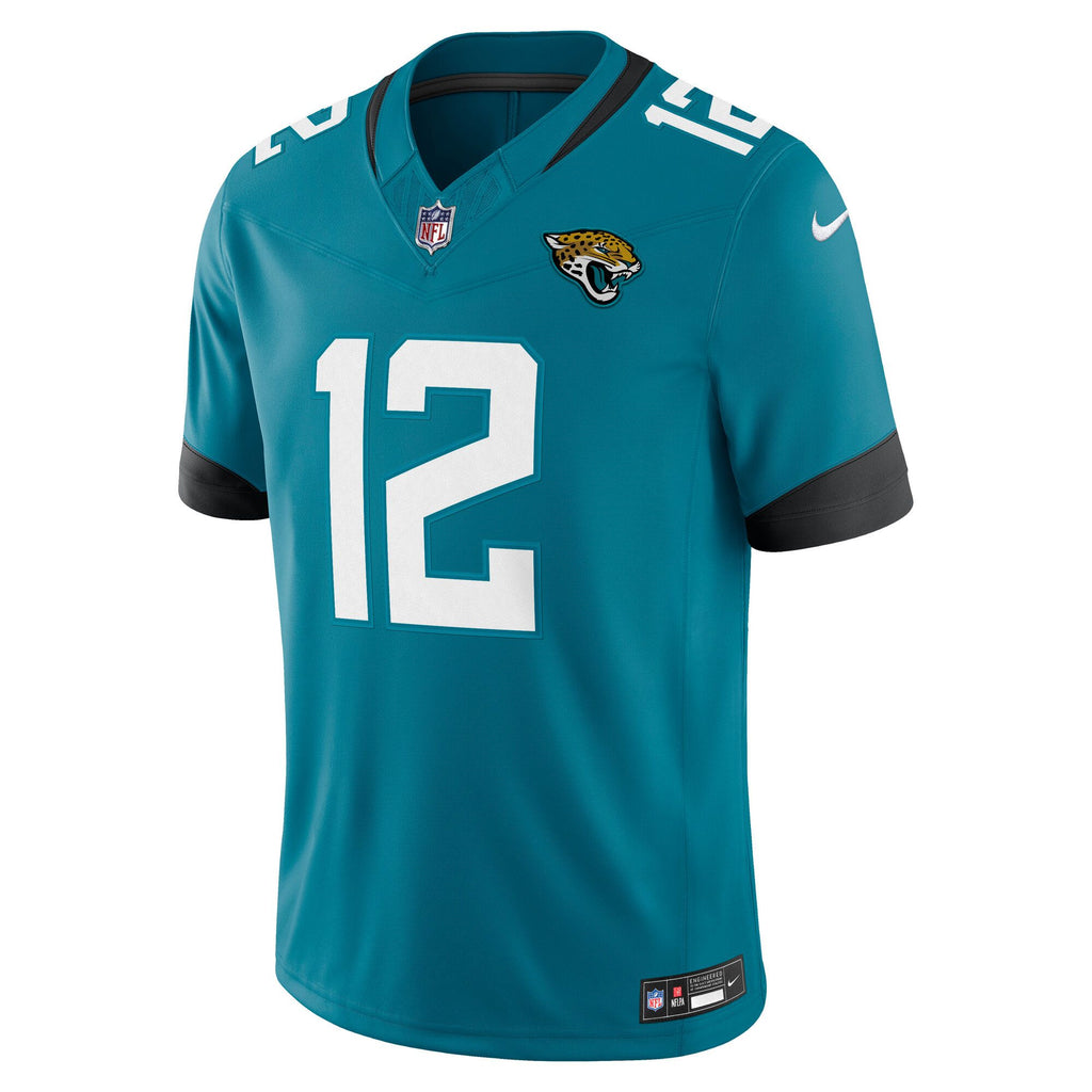 Men's Jacksonville Jaguars Travis Hunter Nike Teal Team Vapor Fuse Stitched Limited Jersey