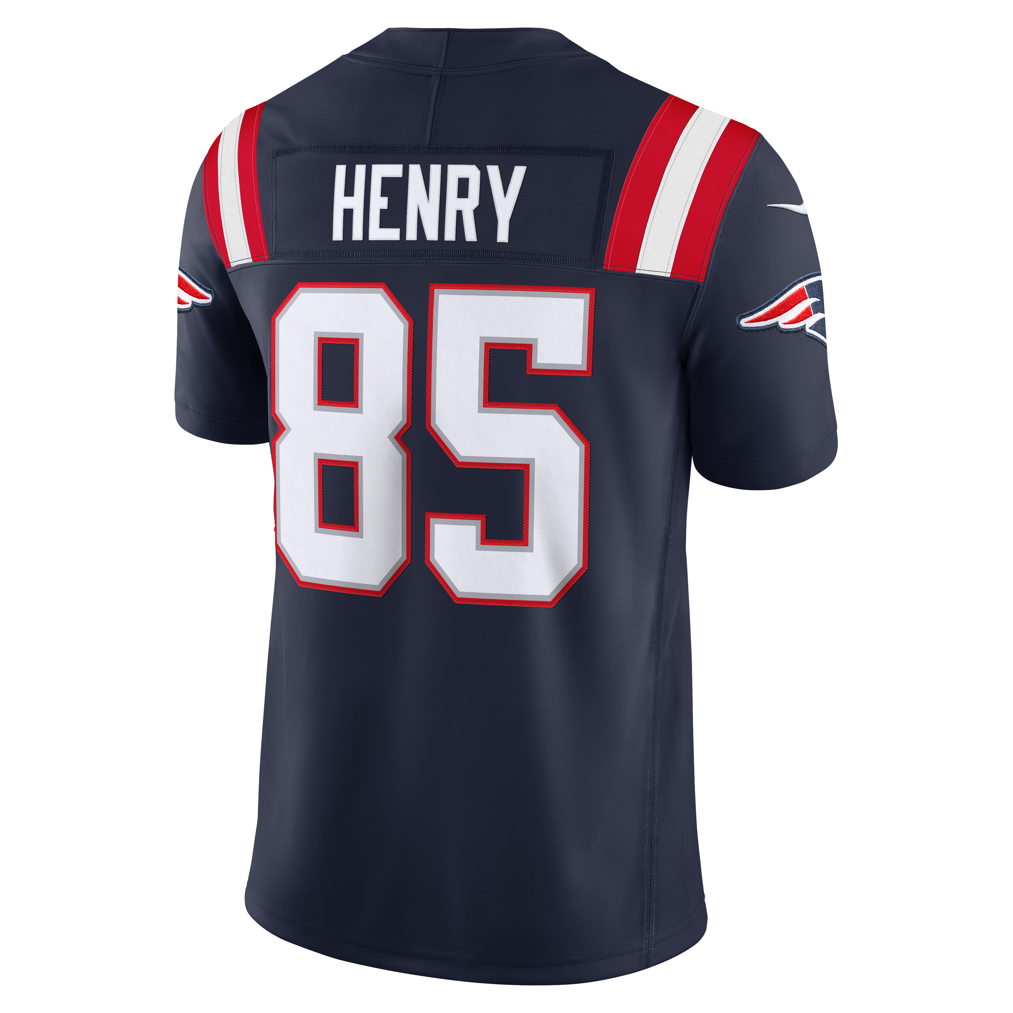 Men's New England Patriots Hunter Henry Nike Navy Team Vapor Fuse Stitched Limited Jersey