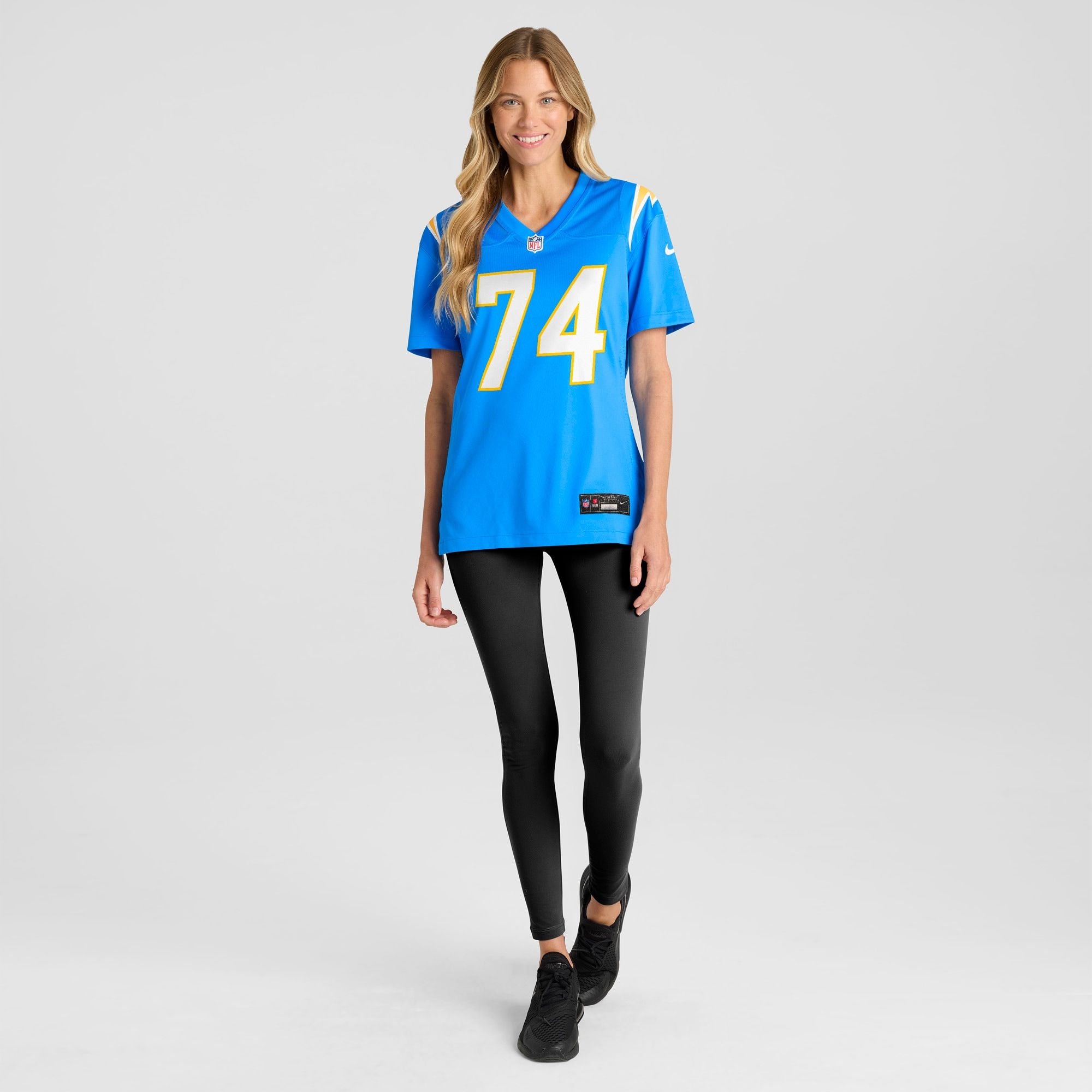 Women's Los Angeles Chargers Kayode Awosika Nike Powder Blue Team Game Jersey