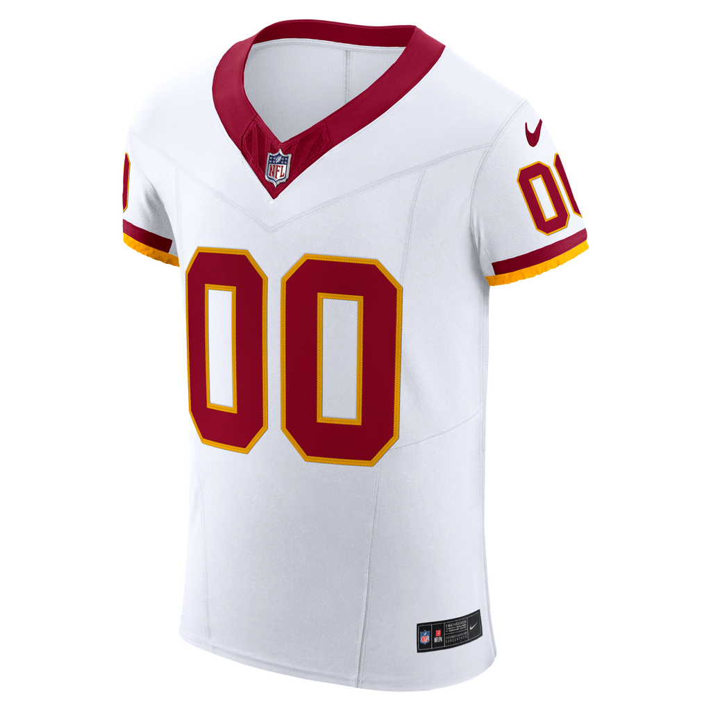 Men's Washington Commanders Nike White Vapor Fuse Elite Custom Jersey