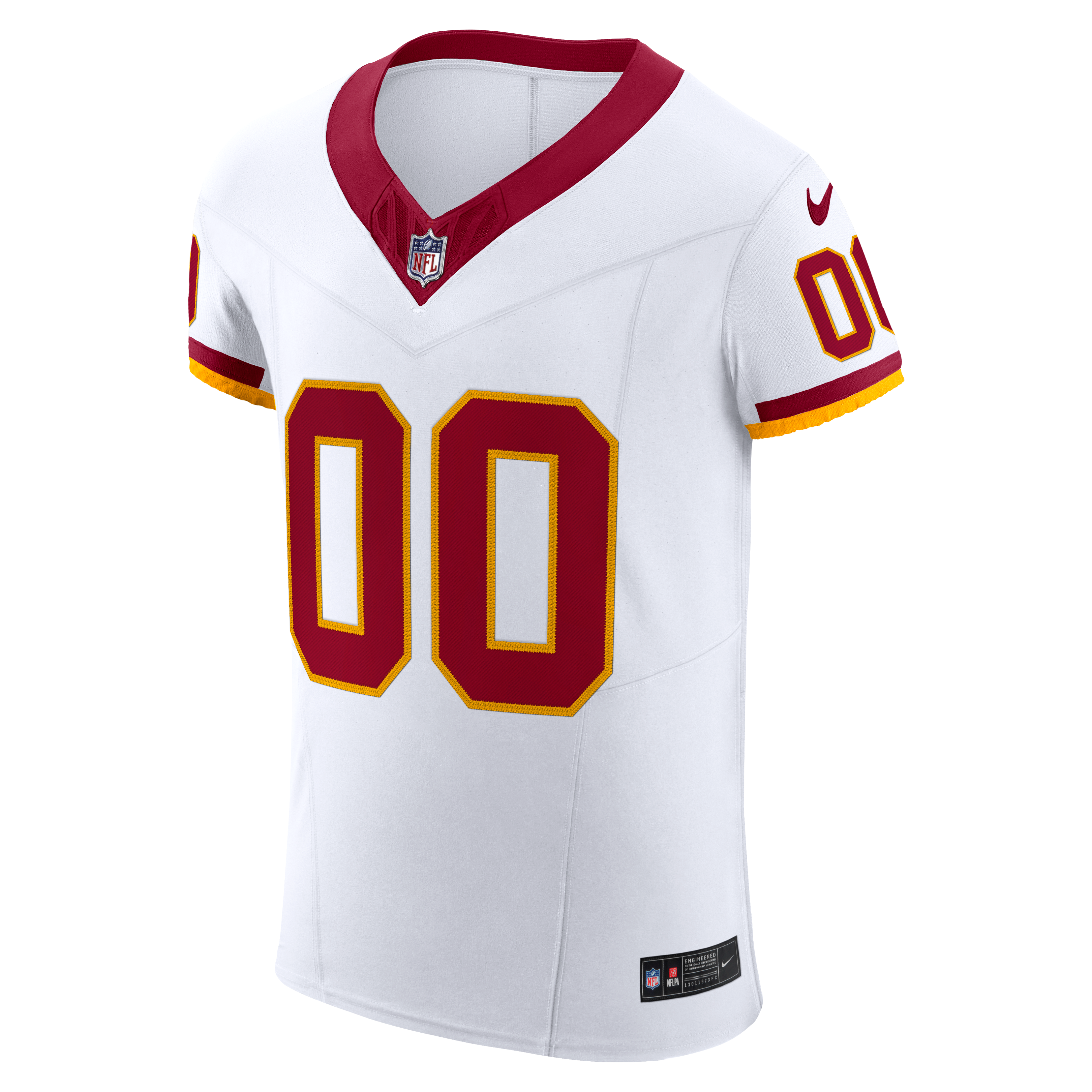 Men's Washington Commanders Nike White Vapor Fuse Elite Custom Jersey