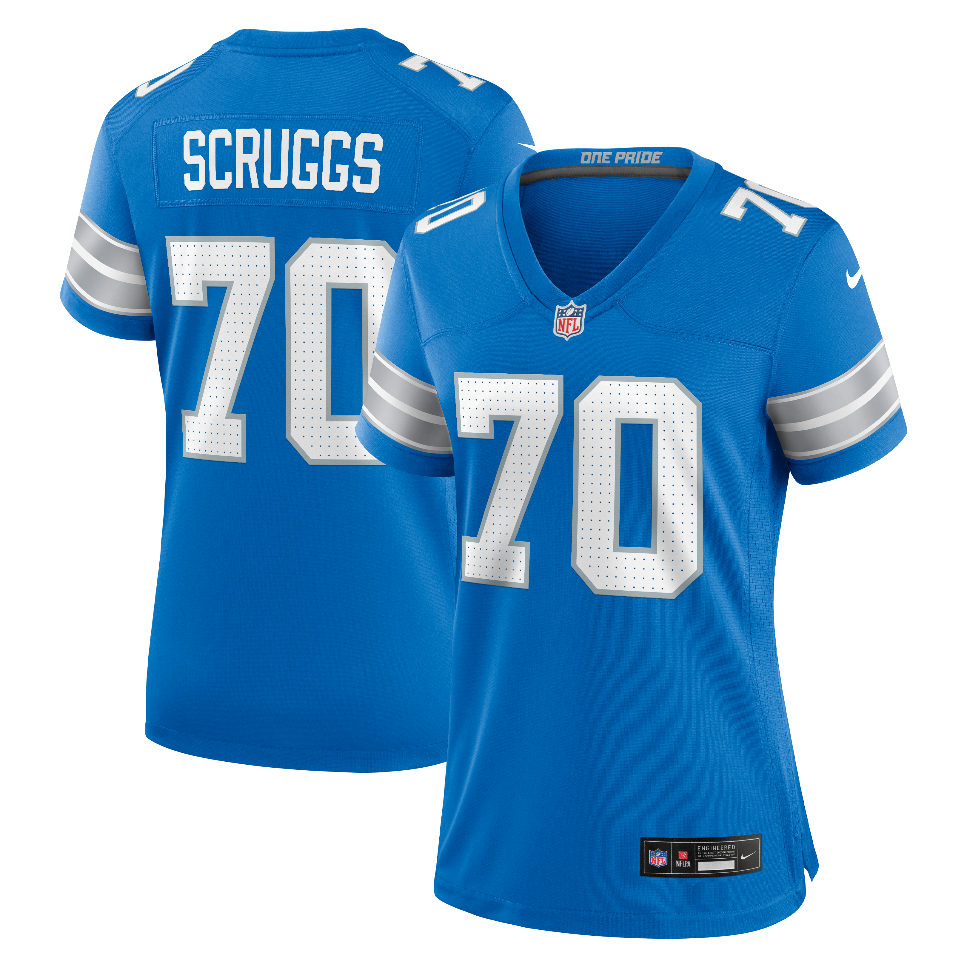 Women's Detroit Lions Juice Scruggs Nike Blue Team Game Jersey