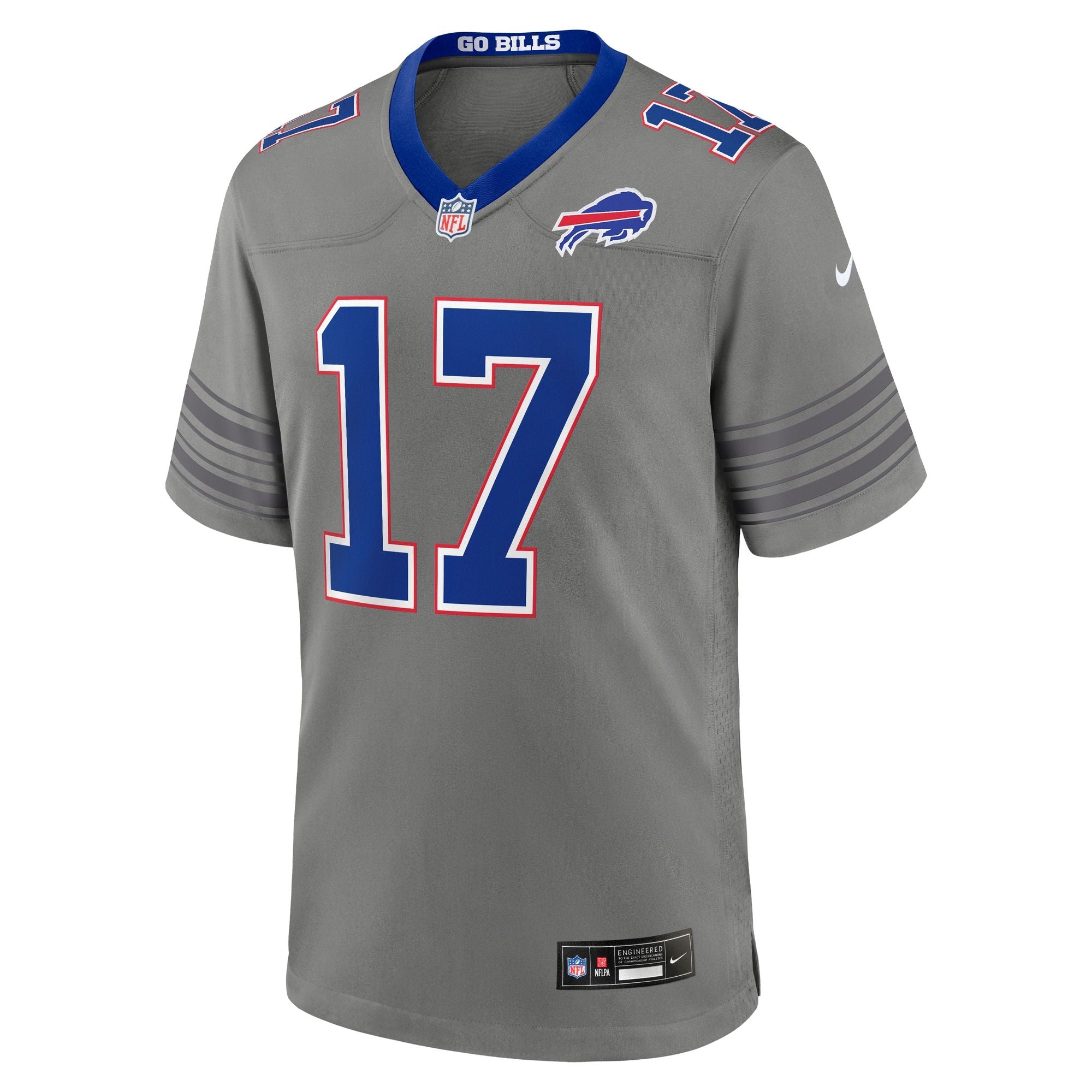Men's Buffalo Bills Josh Allen Nike Gray Nickel City Game Jersey