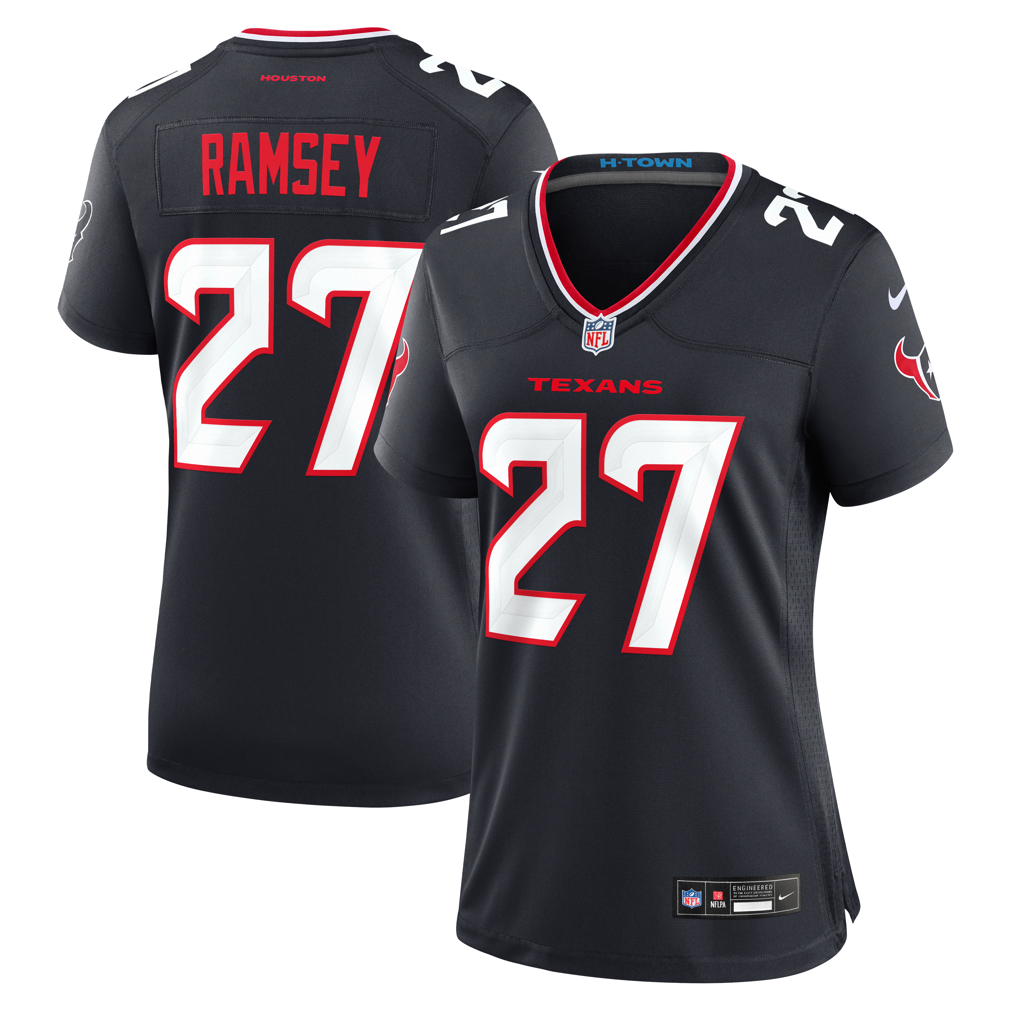 Women's Houston Texans Kamari Ramsey Nike Navy Team Game Jersey
