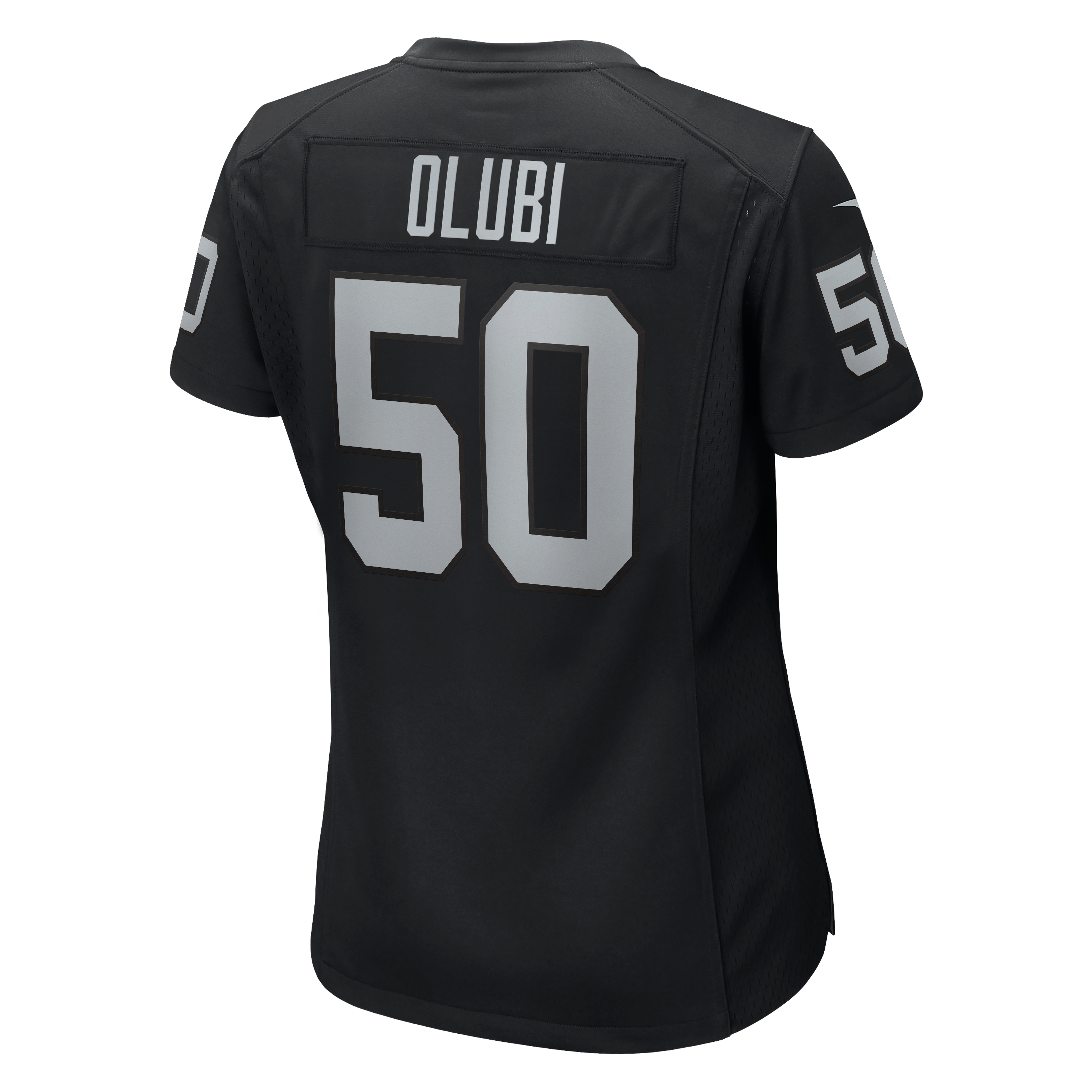 Women's Las Vegas Raiders Segun Olubi Nike Black Team Game Jersey