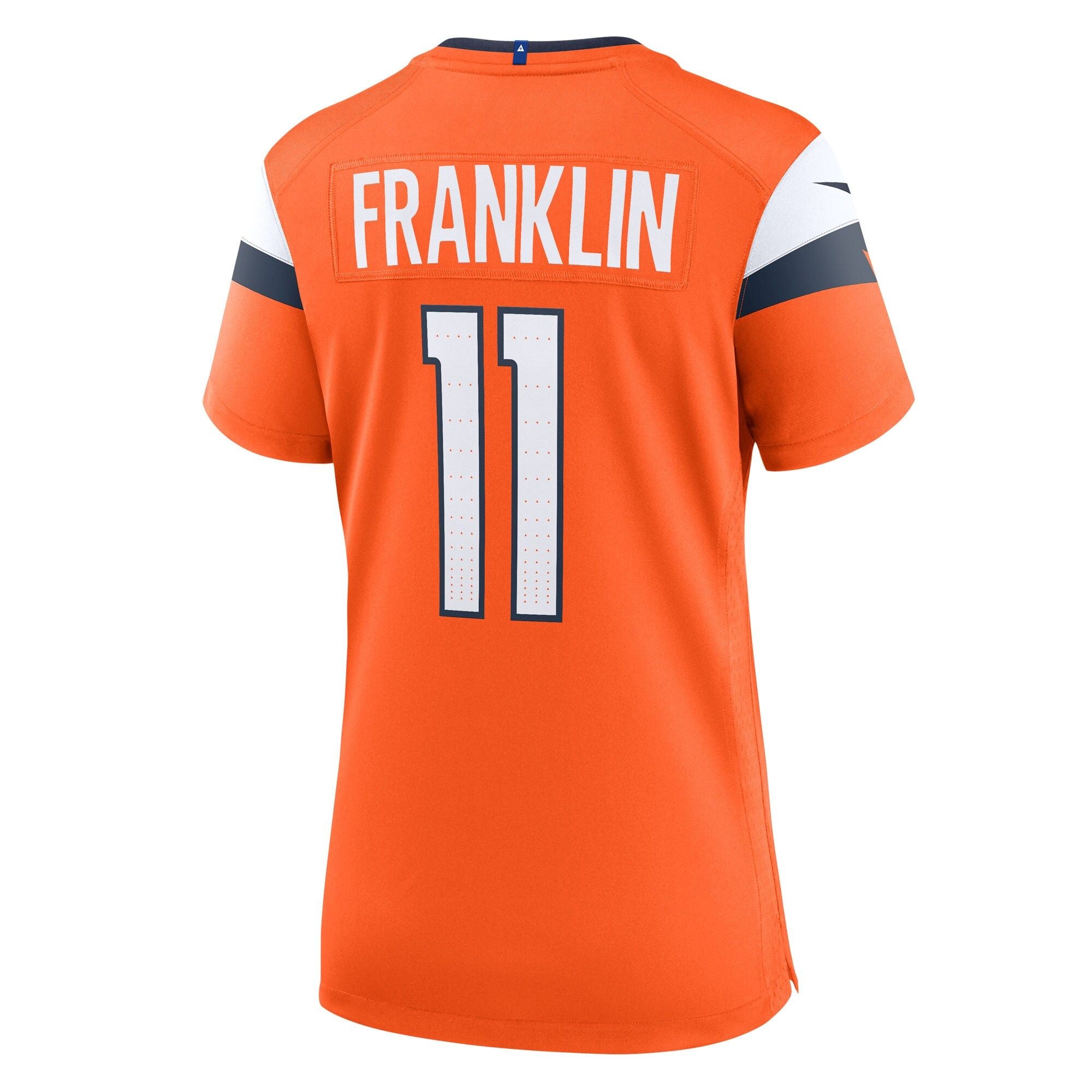 Women's Denver Broncos Troy Franklin Nike Orange Team Game Jersey