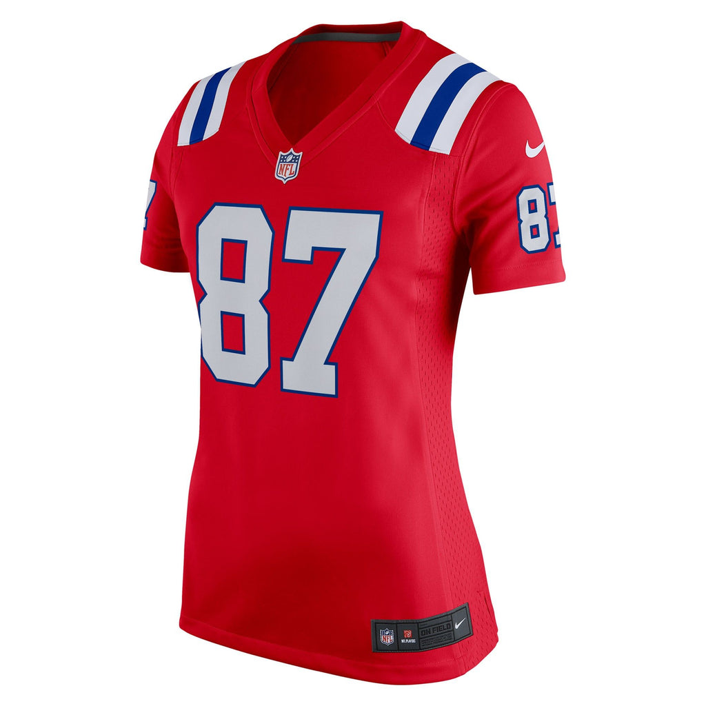 Women's New England Patriots Rob Gronkowski Nike Red Alternate Retired Player Game Jersey