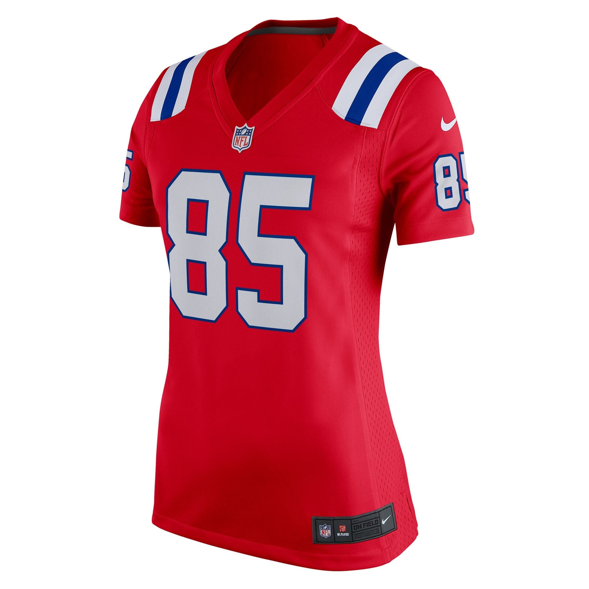 Women's New England Patriots Hunter Henry Nike Red Team Game Jersey
