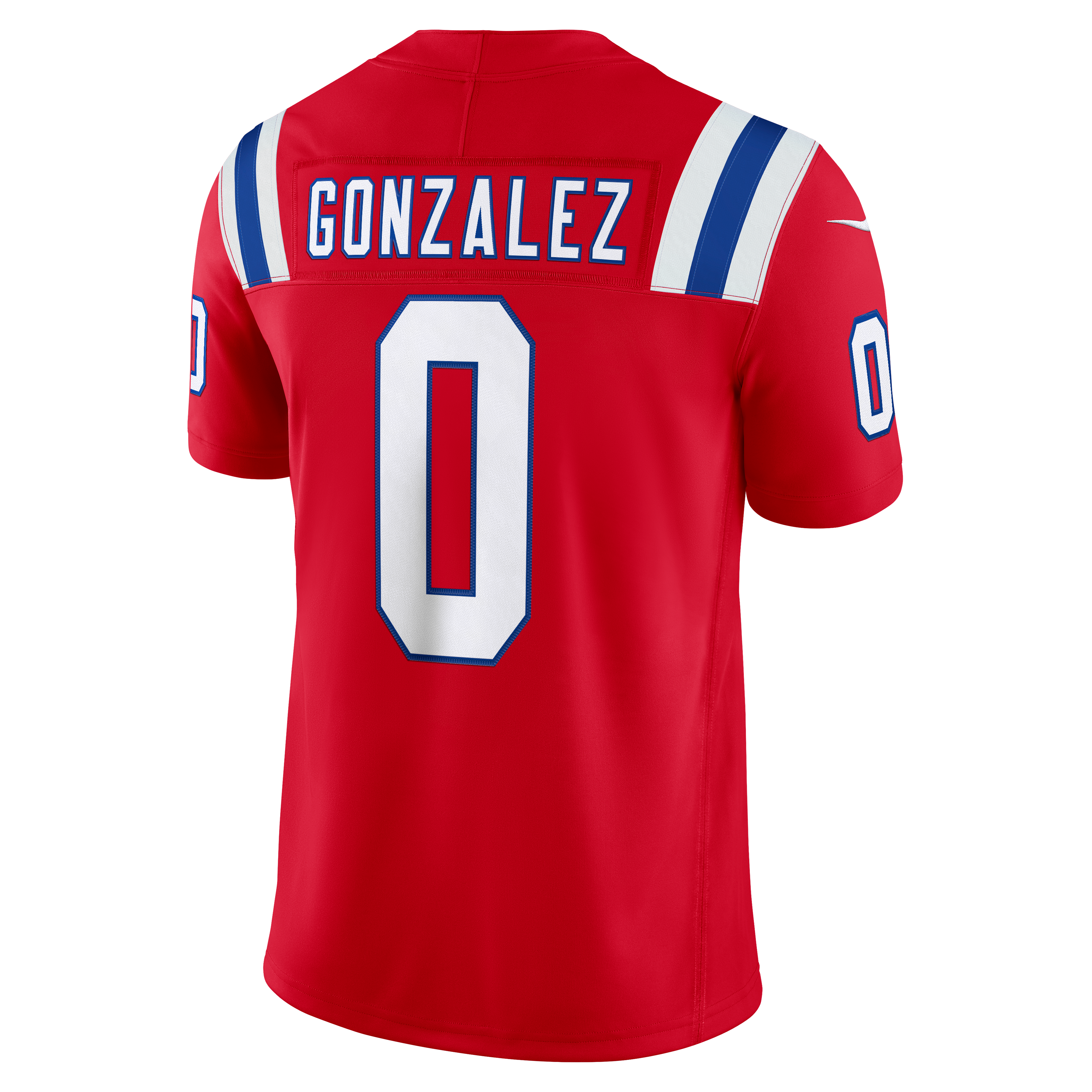 Men's New England Patriots Christian Gonzalez Nike Red Alternate Vapor Fuse Stitched Limited Jersey