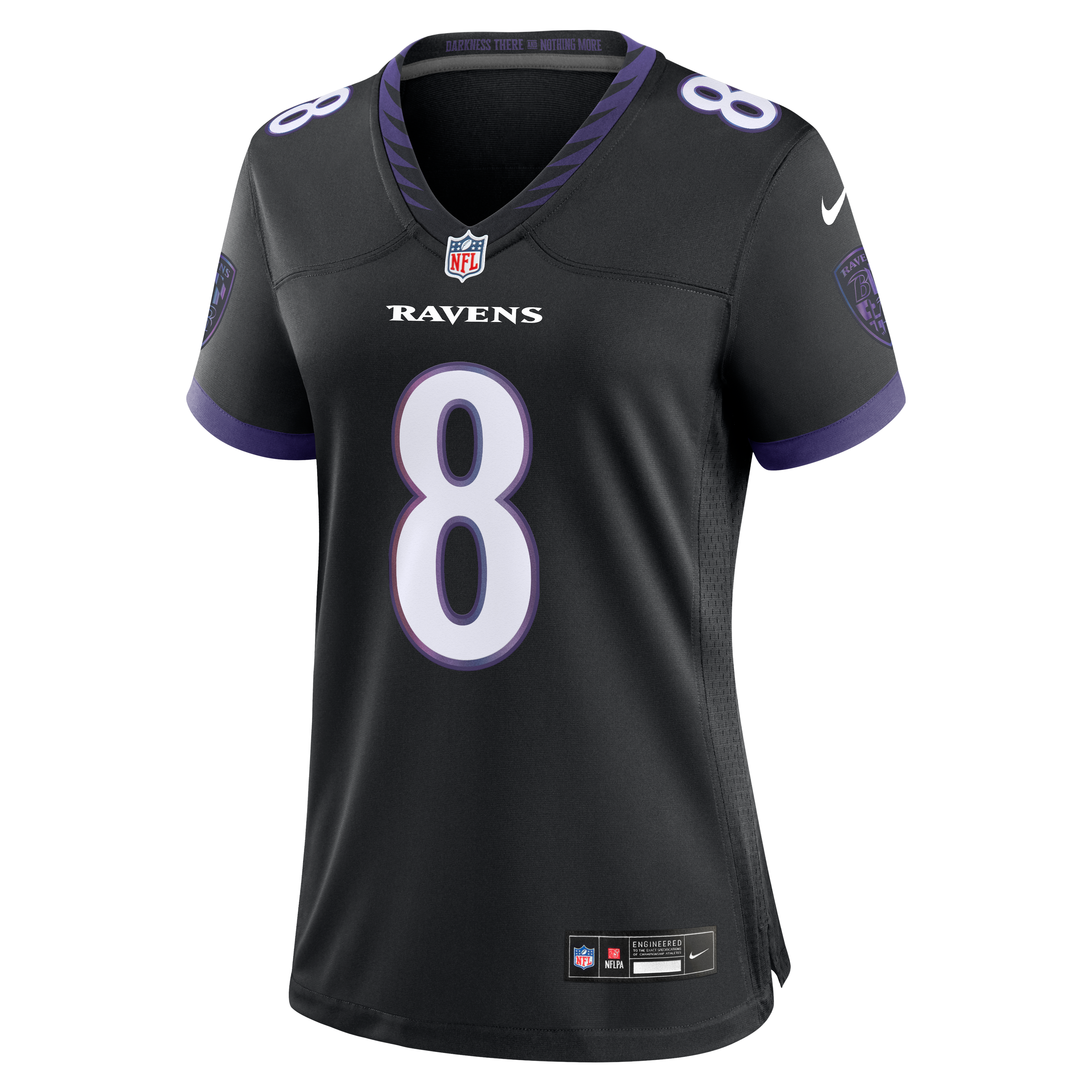 Women's Baltimore Ravens Lamar Jackson Nike Black Alternate Game Jersey