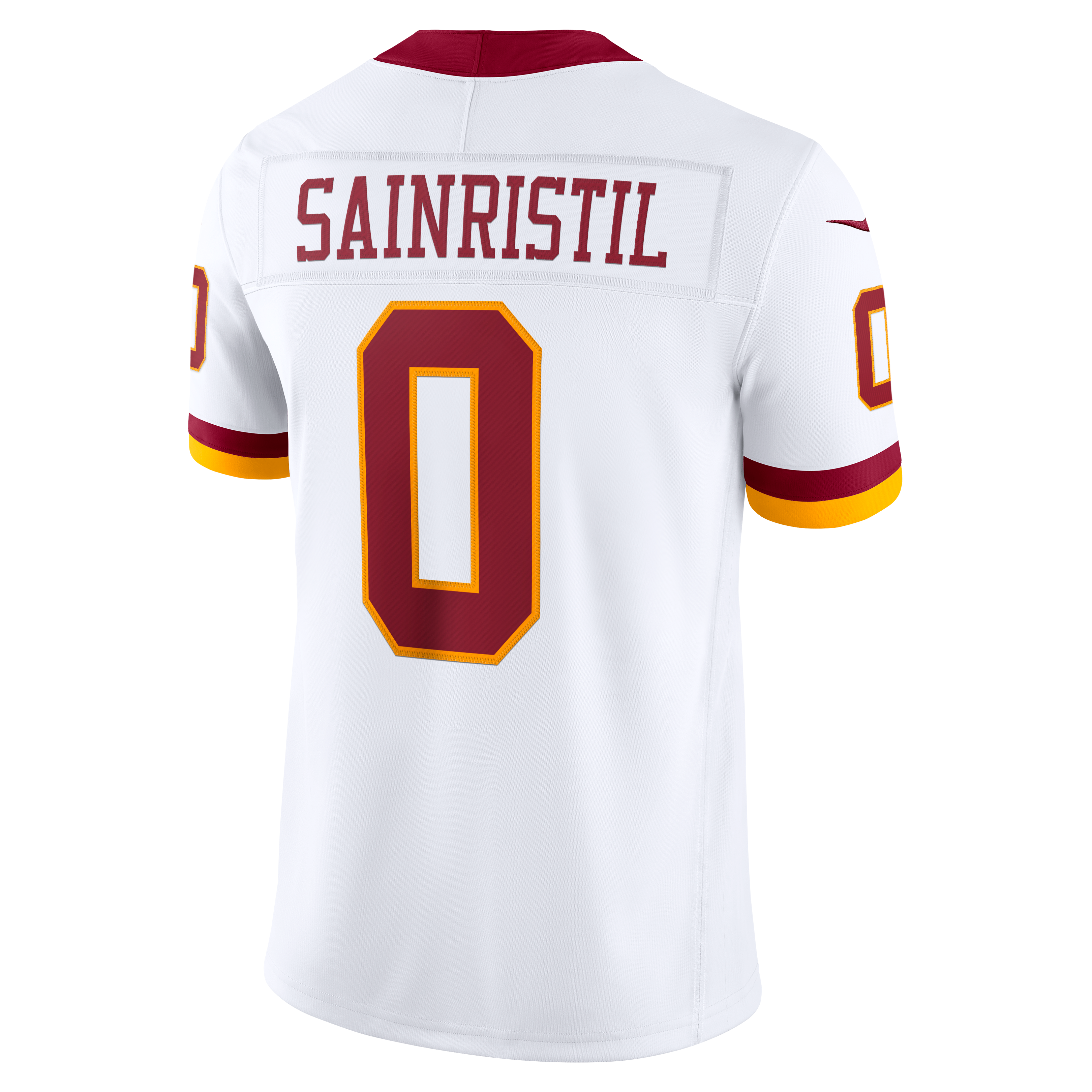 Men's Washington Commanders Mike Sainristil Nike White Vapor Fuse Stitched Limited Jersey