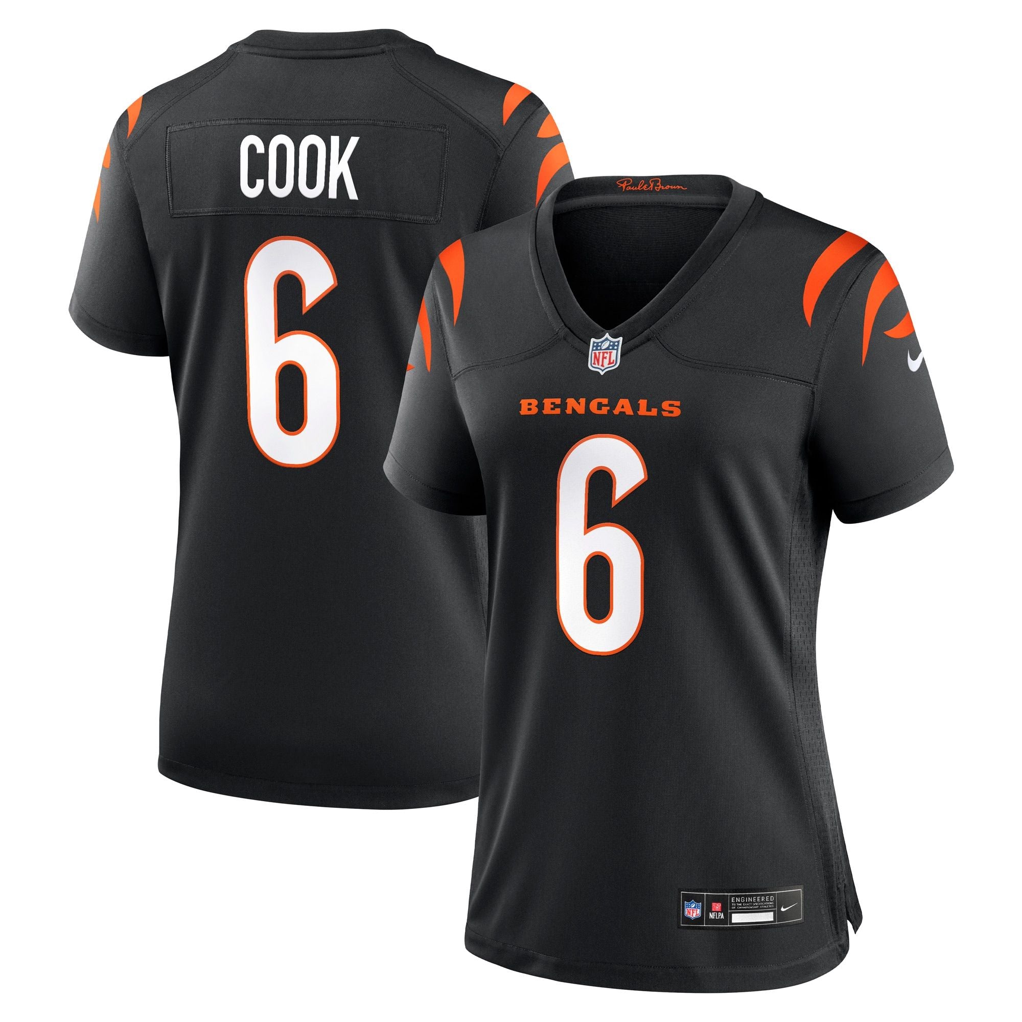 Women's Cincinnati Bengals Bryan Cook Nike Black Team Game Jersey