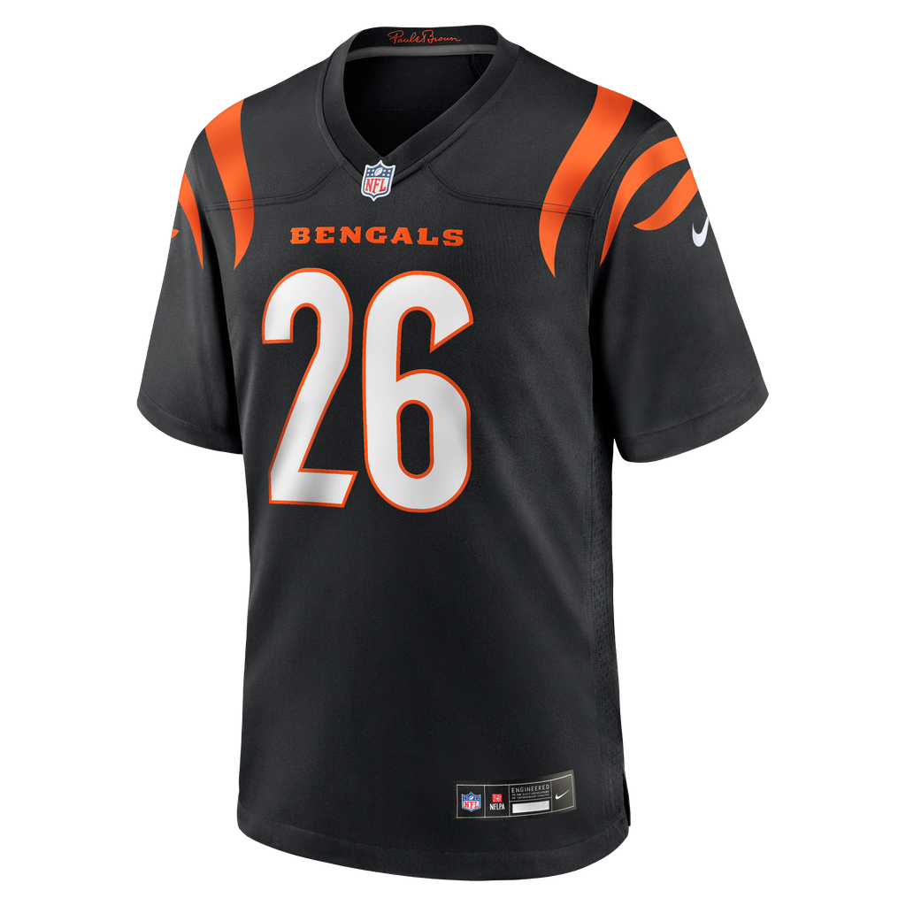 Men's Cincinnati Bengals Jasir Taylor Nike Black Team Game Jersey