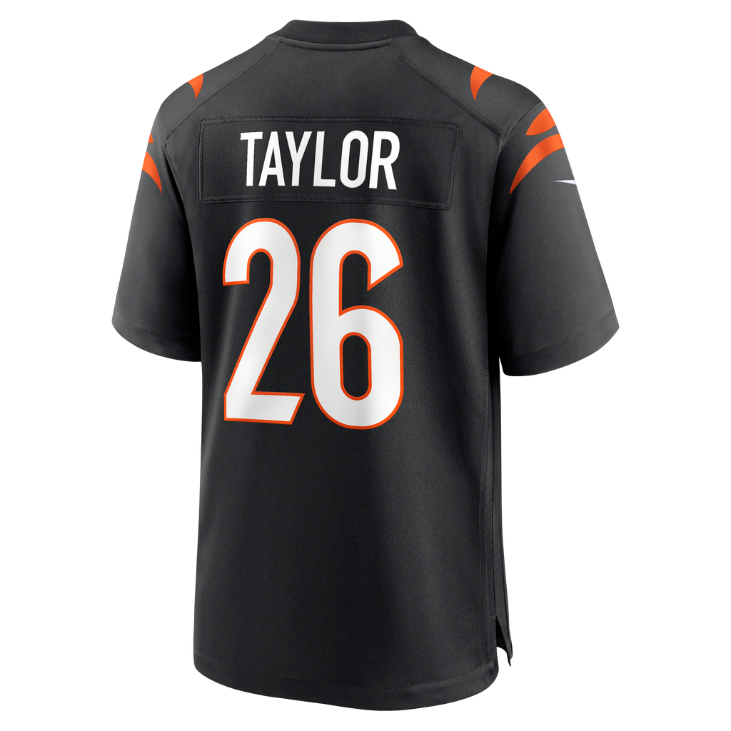 Men's Cincinnati Bengals Jasir Taylor Nike Black Team Game Jersey