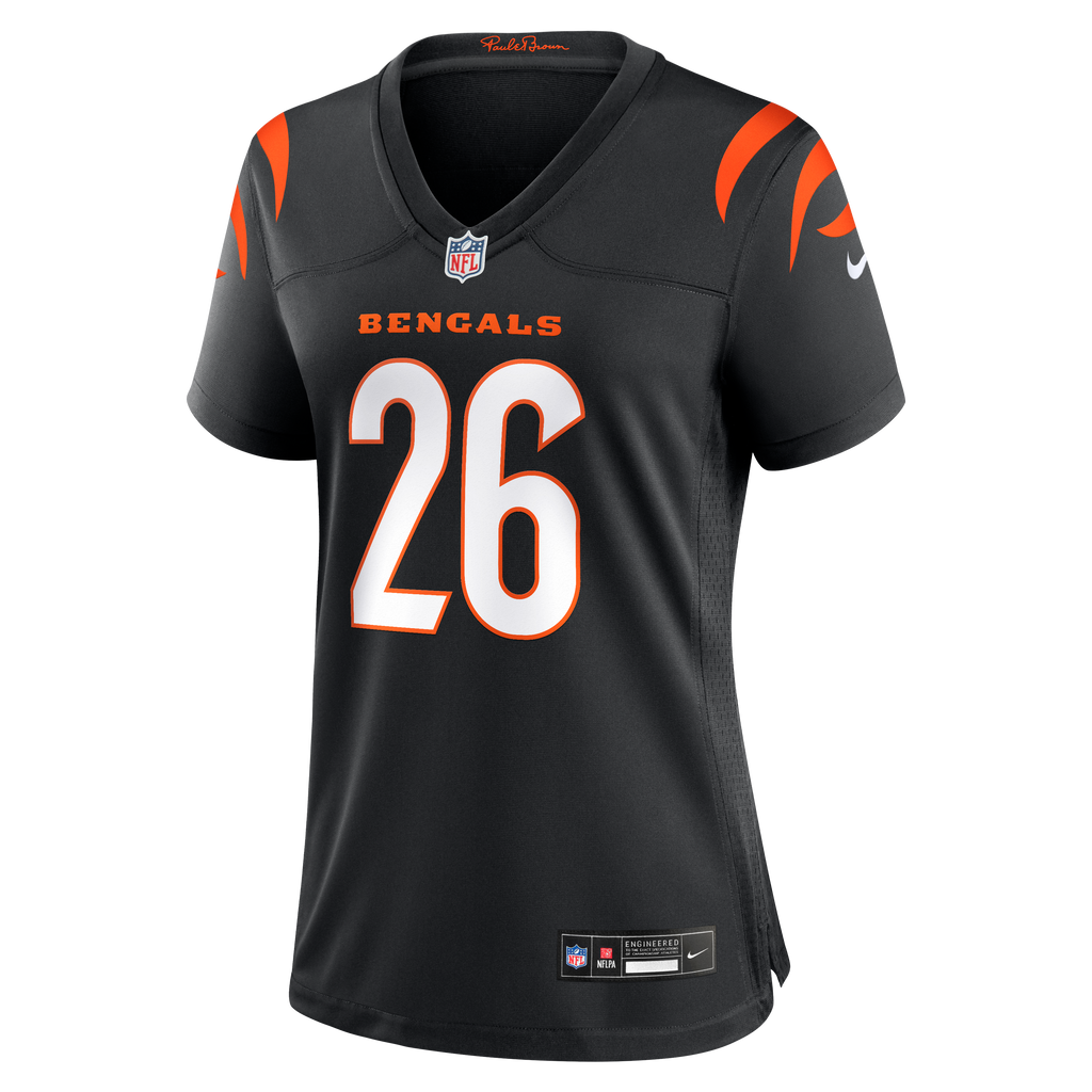 Women's Cincinnati Bengals Jasir Taylor Nike Black Team Game Jersey