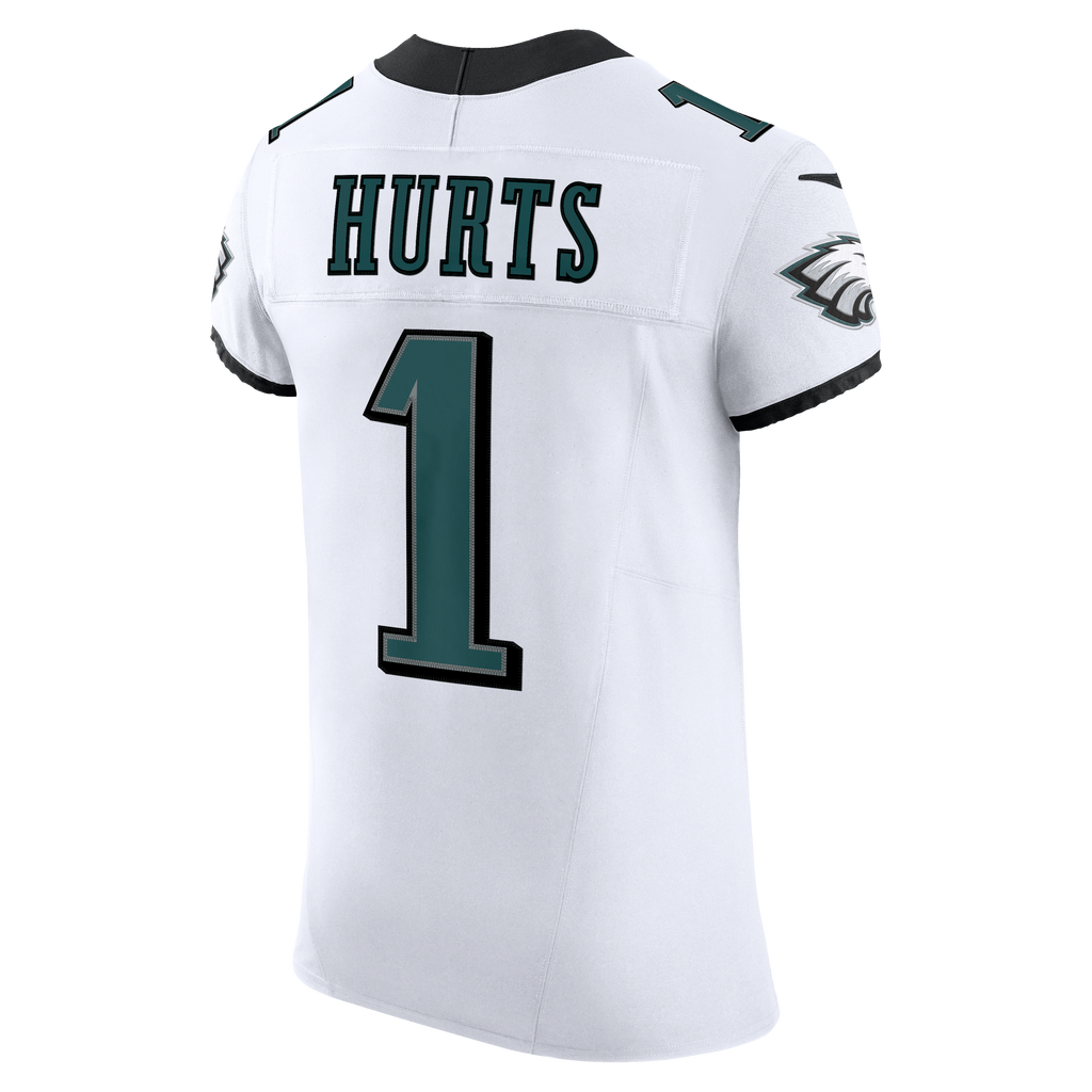 Men's Philadelphia Eagles Jalen Hurts Nike White Vapor Fuse Elite Jersey