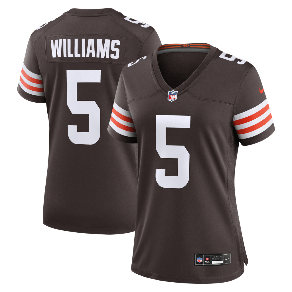 Women's Cleveland Browns Quincy Williams Nike Brown Team Game Jersey
