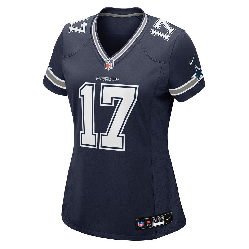Women's Dallas Cowboys Brandon Aubrey Nike Navy Team Game Jersey