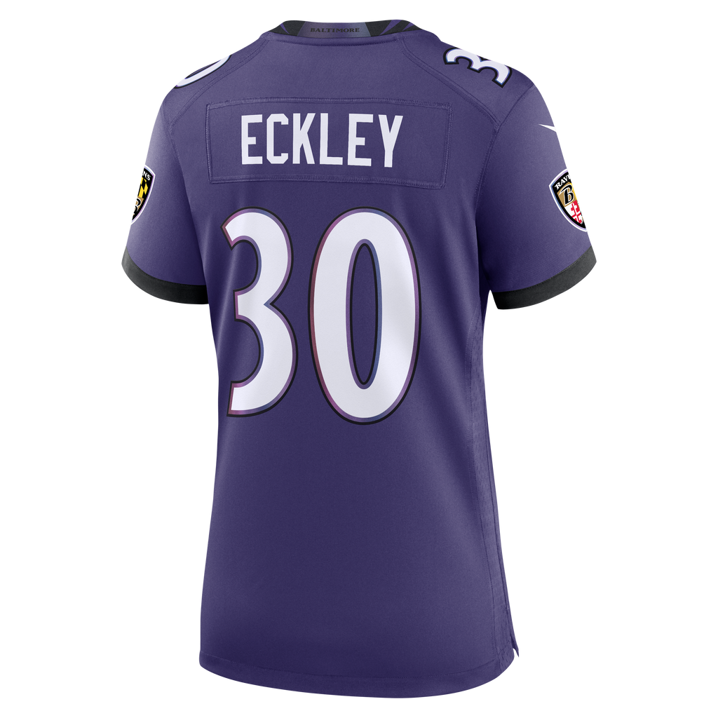 Women's Baltimore Ravens Ryan Eckley Nike Purple Team Game Jersey