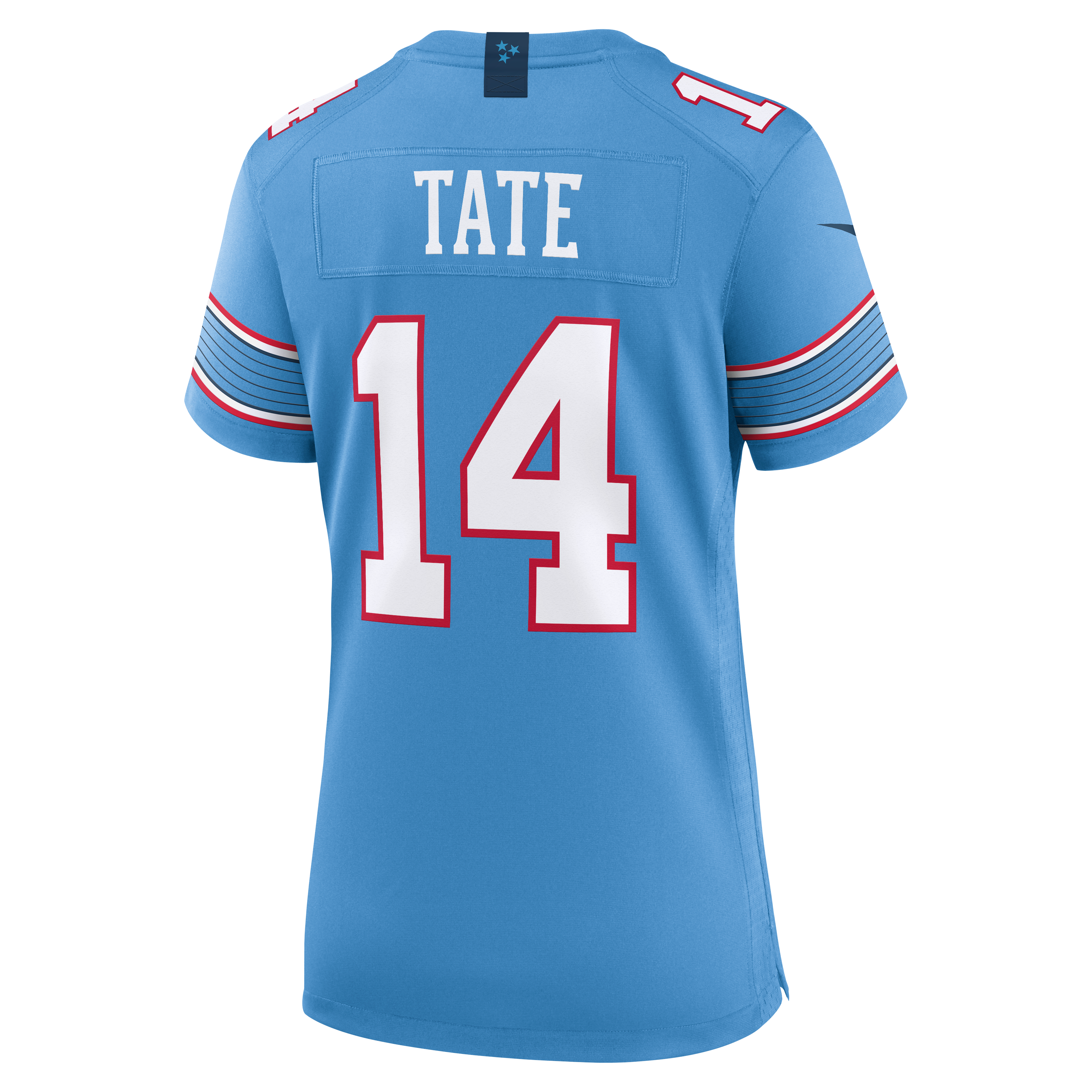 Women's Tennessee Titans Carnell Tate Nike Light Blue Team Game Jersey