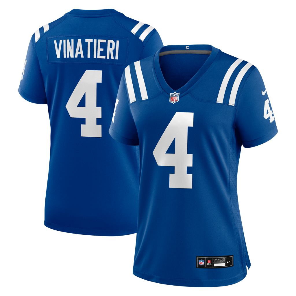 Women's Indianapolis Colts Adam Vinatieri Nike Royal Team Retired Game Jersey
