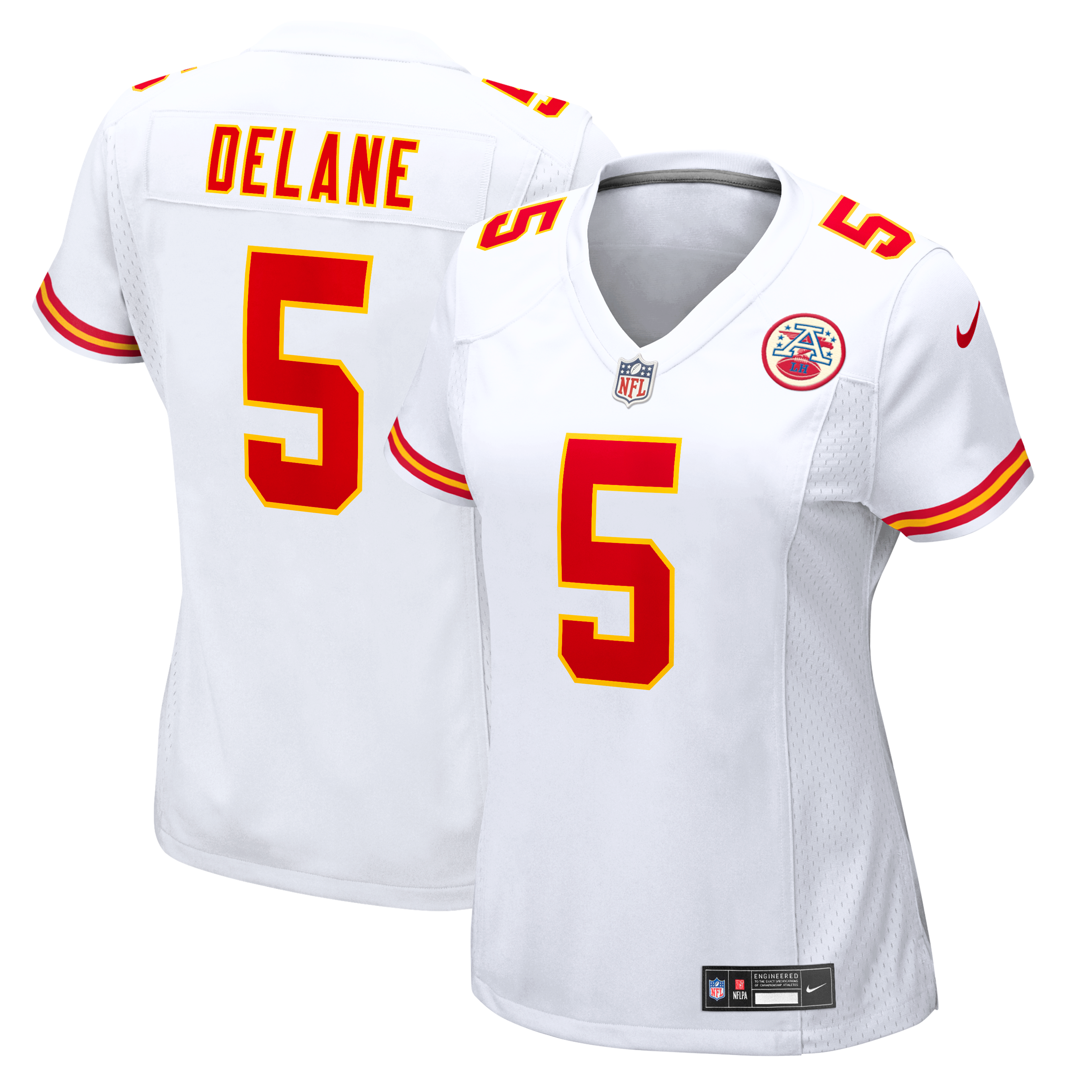 Women's Kansas City Chiefs Mansoor Delane Nike White Game Jersey
