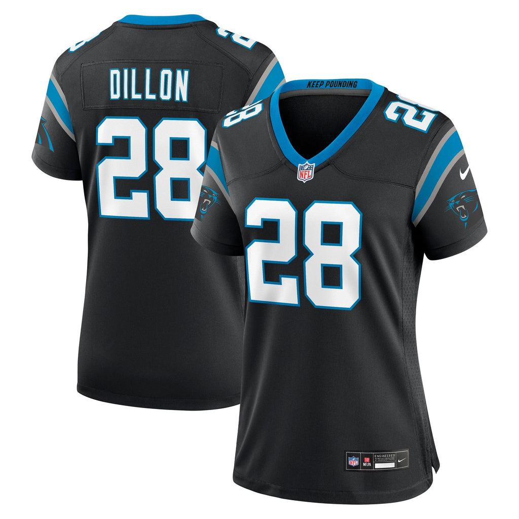 Women's Carolina Panthers Aj Dillon Nike Black Team Game Jersey