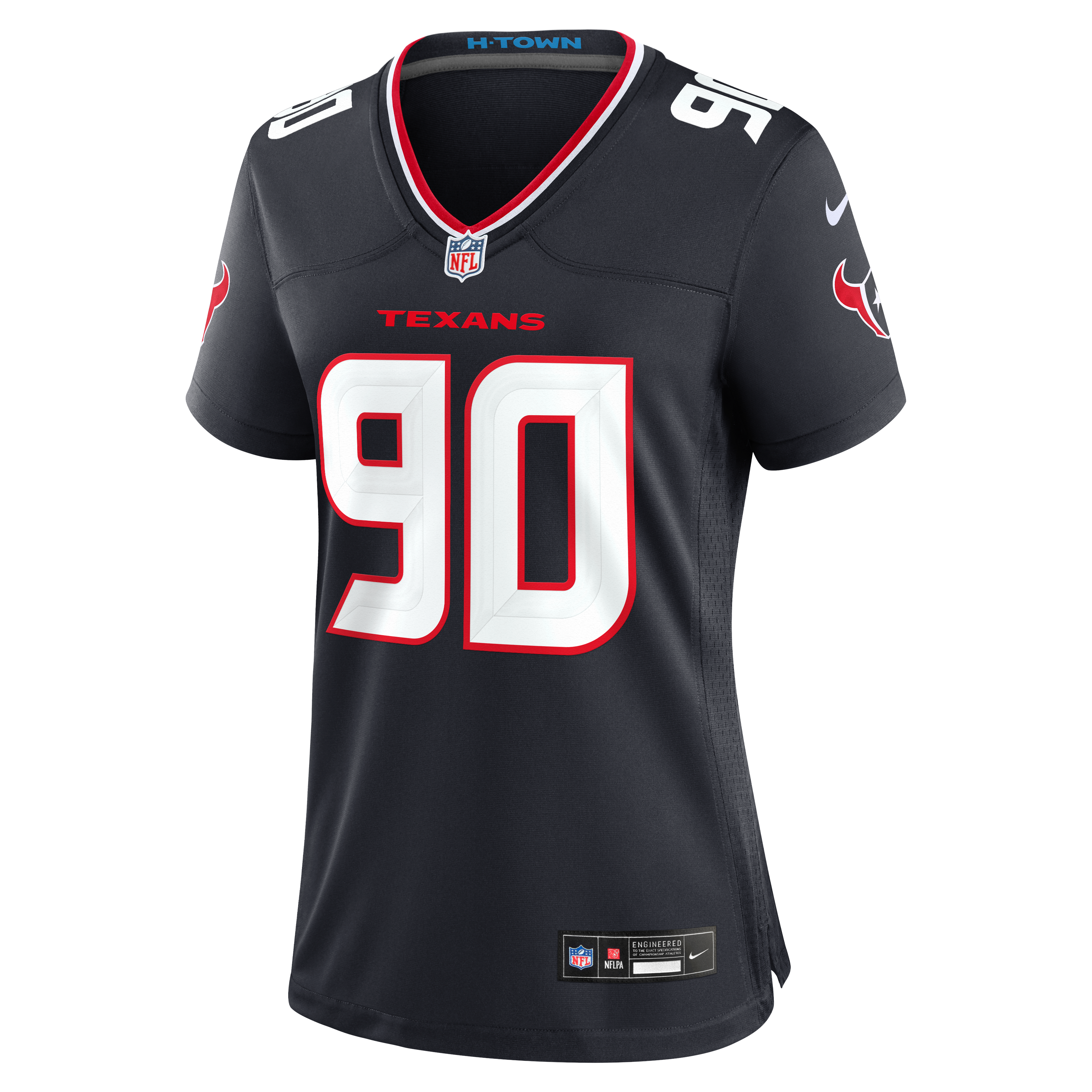Women's Houston Texans Logan Hall Nike Navy Team Game Jersey