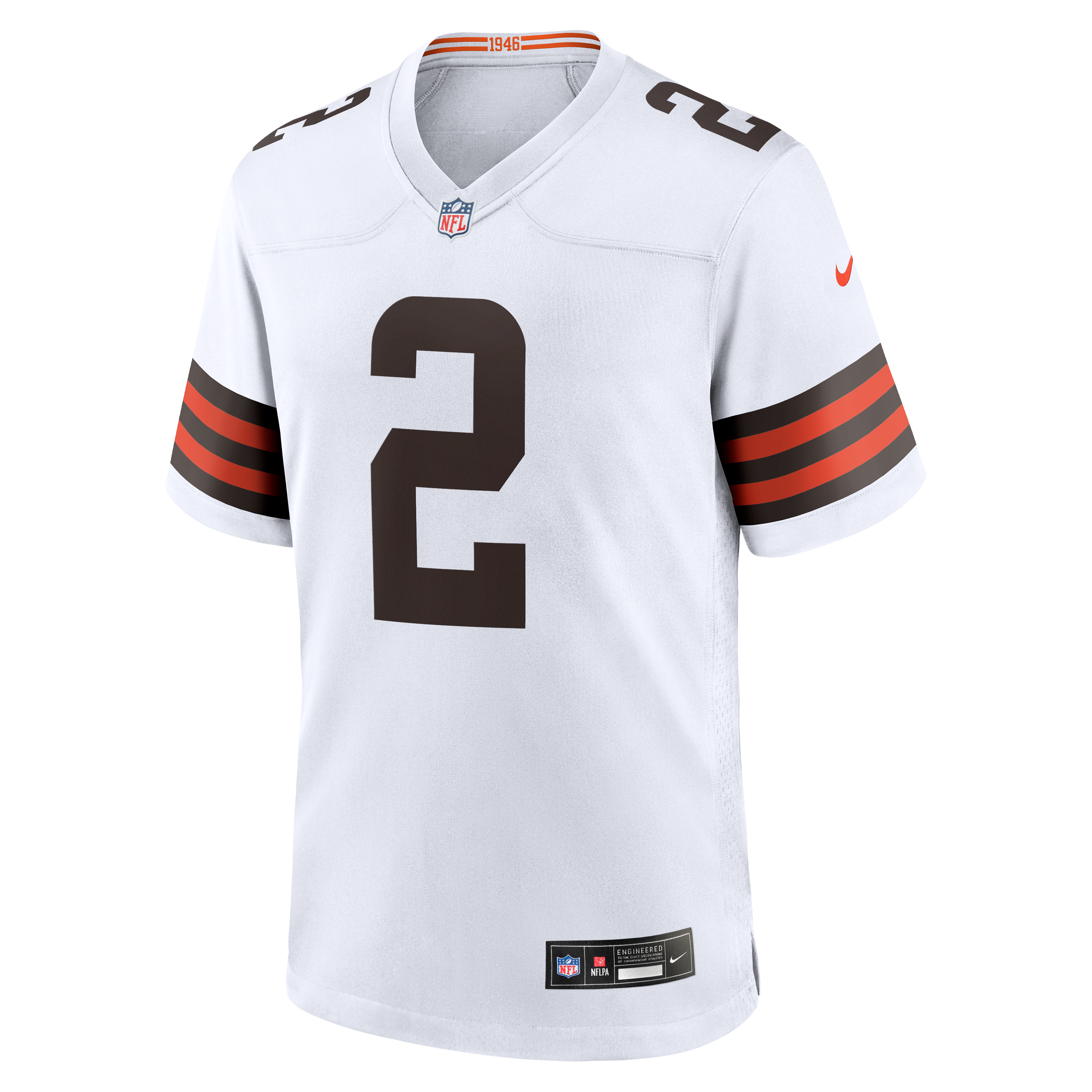 Men's Cleveland Browns Shedeur Sanders Nike White Game Jersey