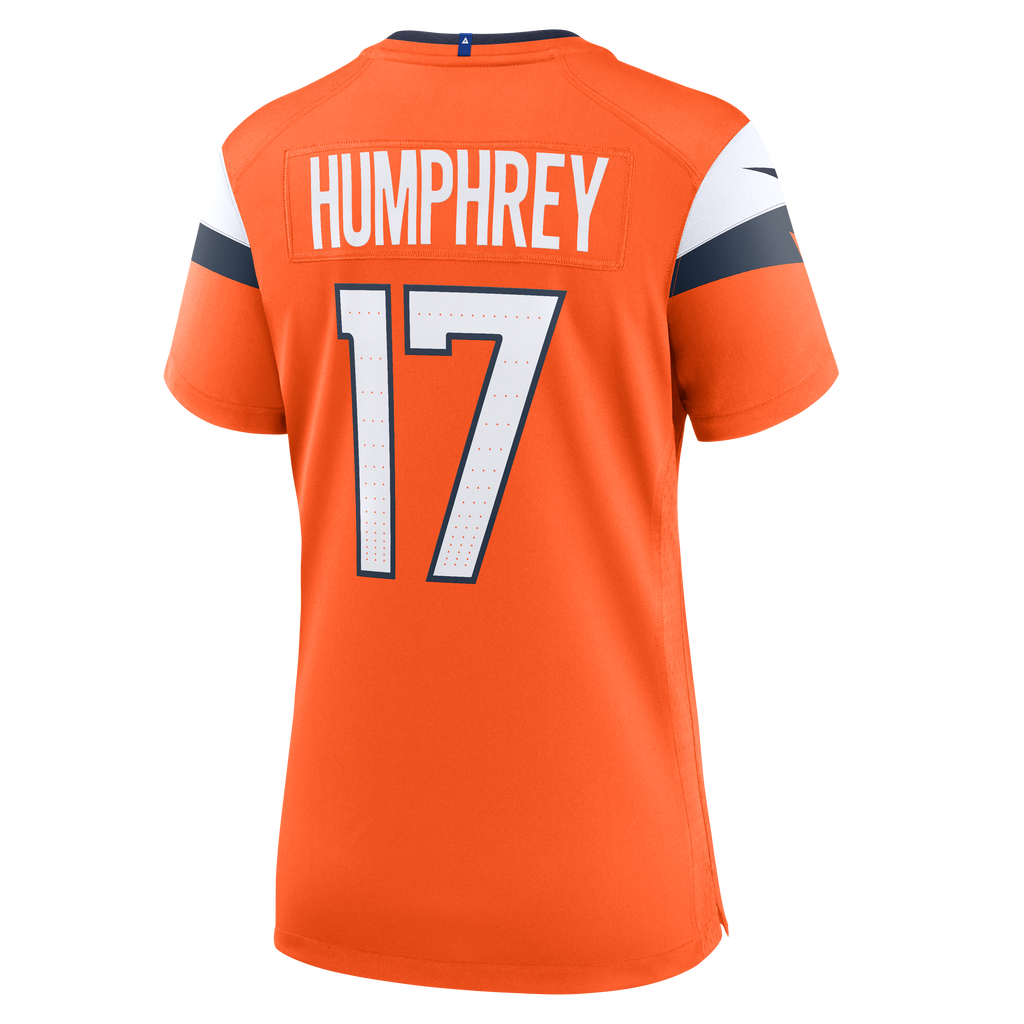Women's Denver Broncos Liljordan Humphrey Nike Orange Team Game Jersey