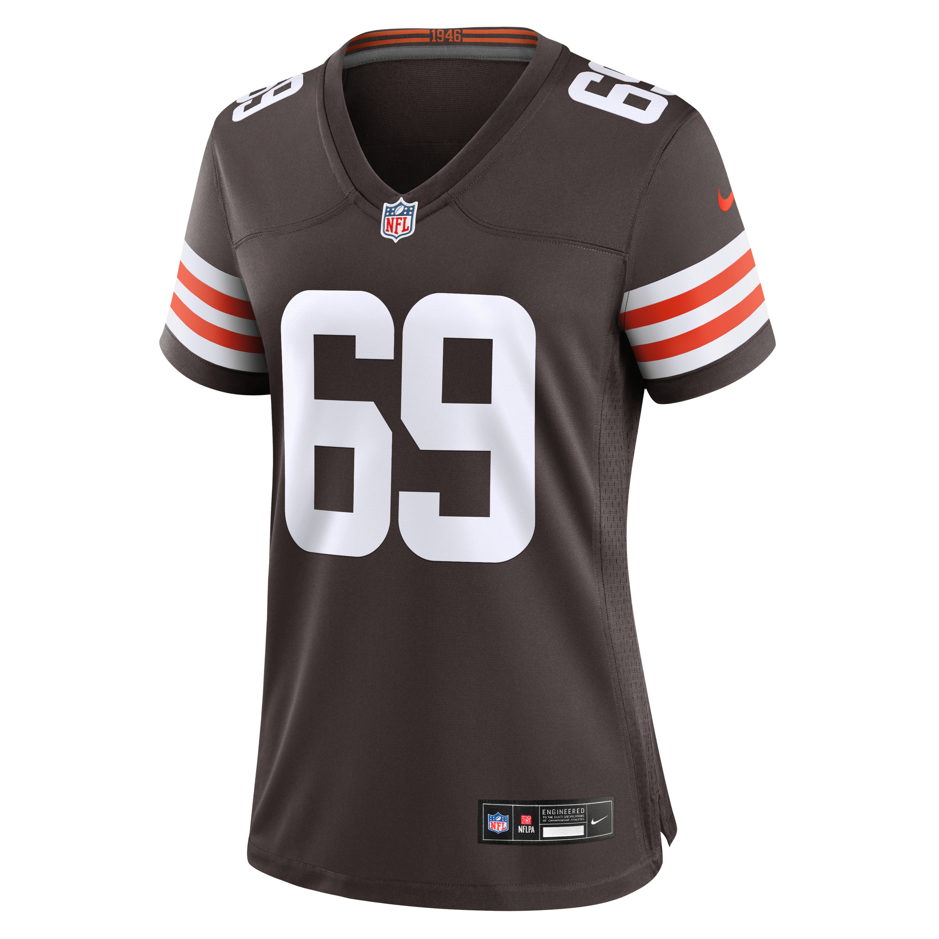 Women's Cleveland Browns Tyre Phillips Nike Brown Team Game Jersey