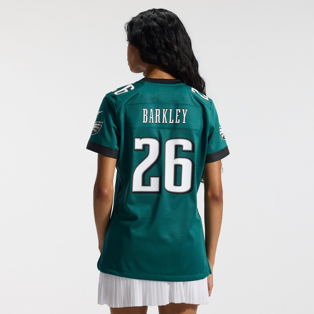 Women's Philadelphia Eagles Saquon Barkley Nike Midnight Green Team Game Jersey